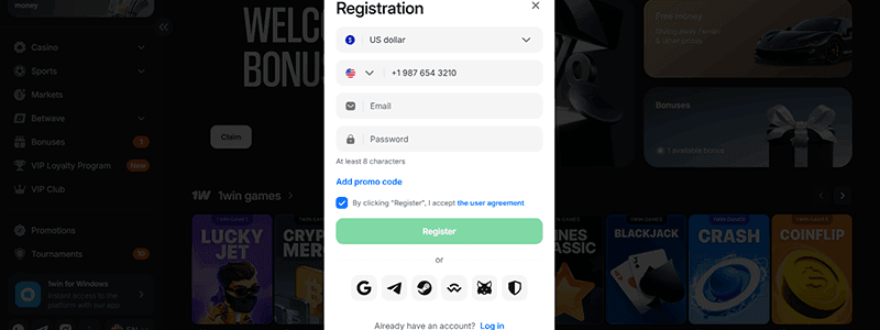 Create an account