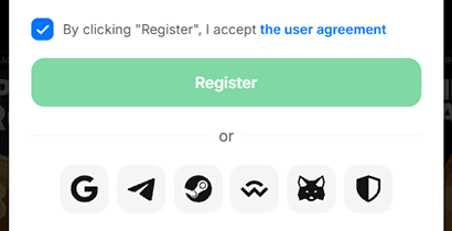 Complete the registration process