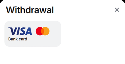Choose your preferred withdrawal method