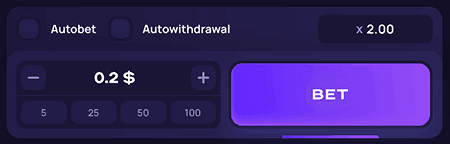 Place your bet before the round starts